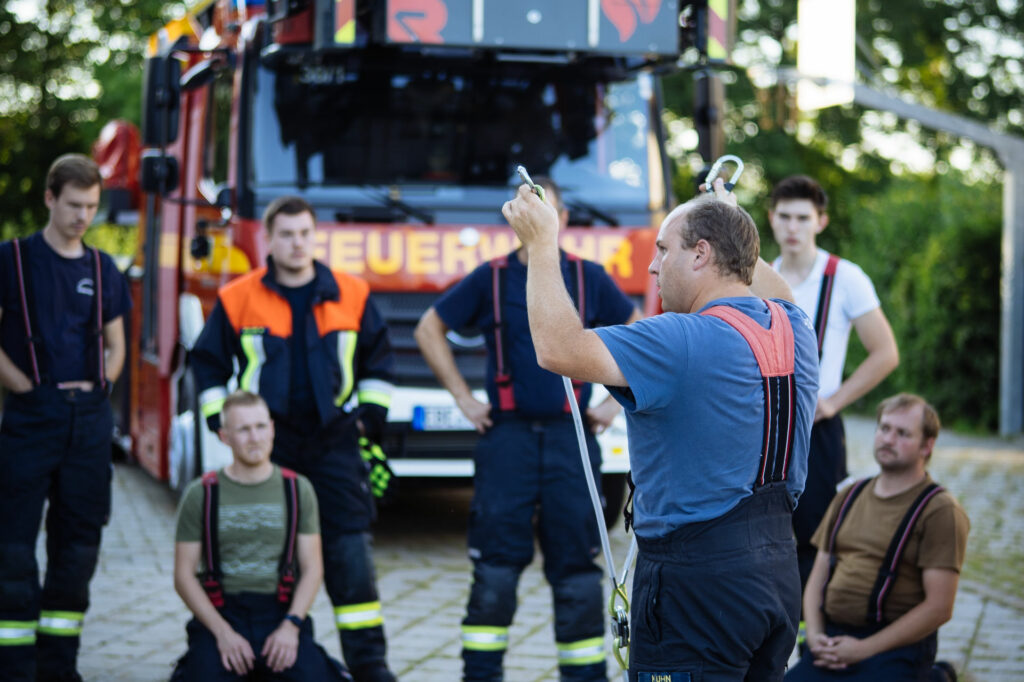 Höhenrettung Ausbildung Drehleiter